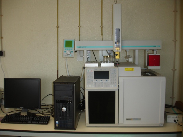 Gas chromatograph, model CP-3800 from VARIAN